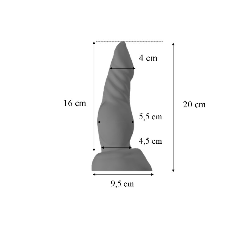 Dimensions du gode Argos - SmartyKerson