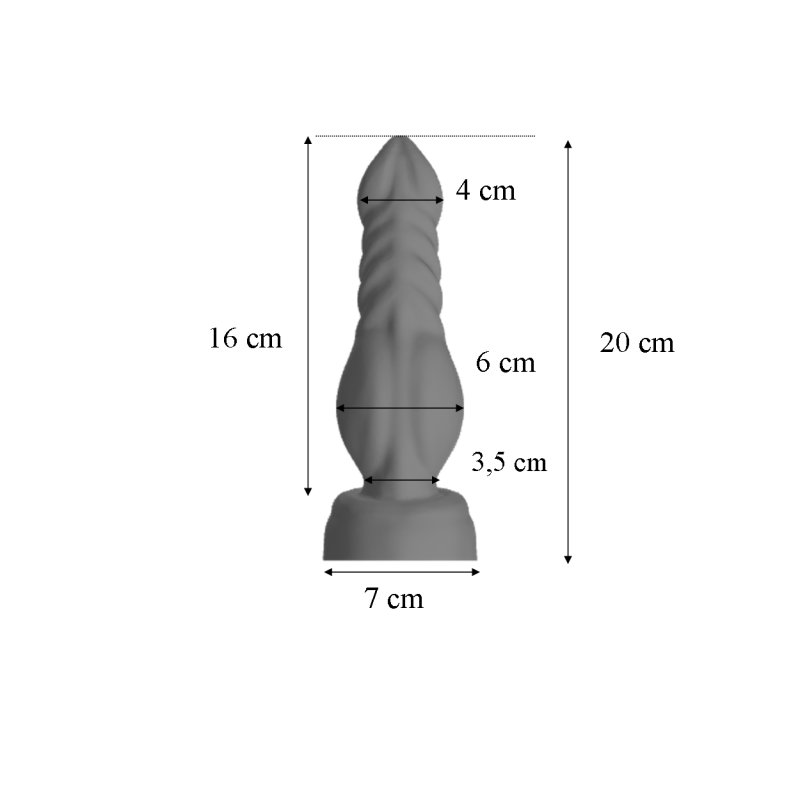 Dimensions du gode Argos - SmartyKerson