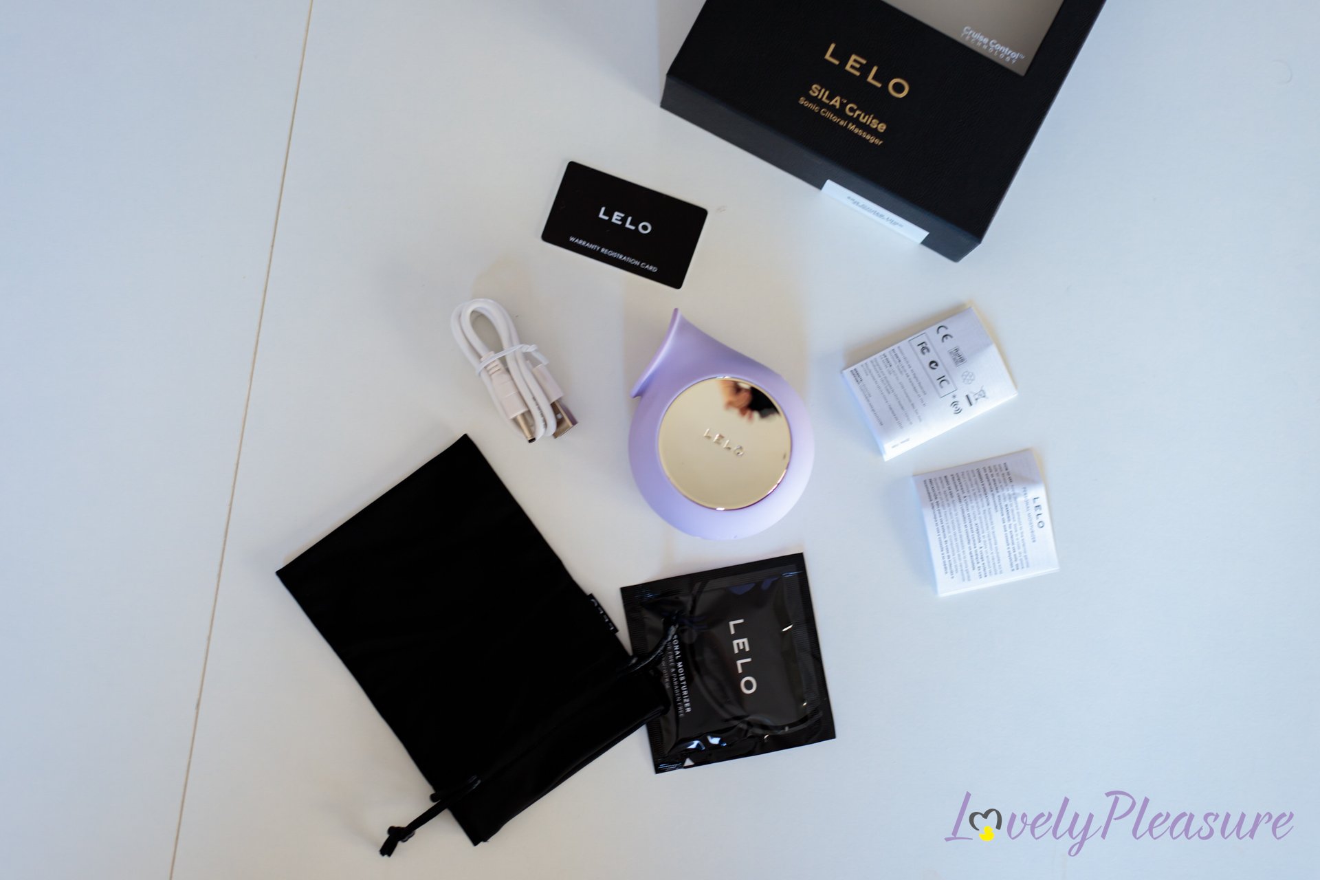 Le contenu du packaging - Lelo Sila Cruise