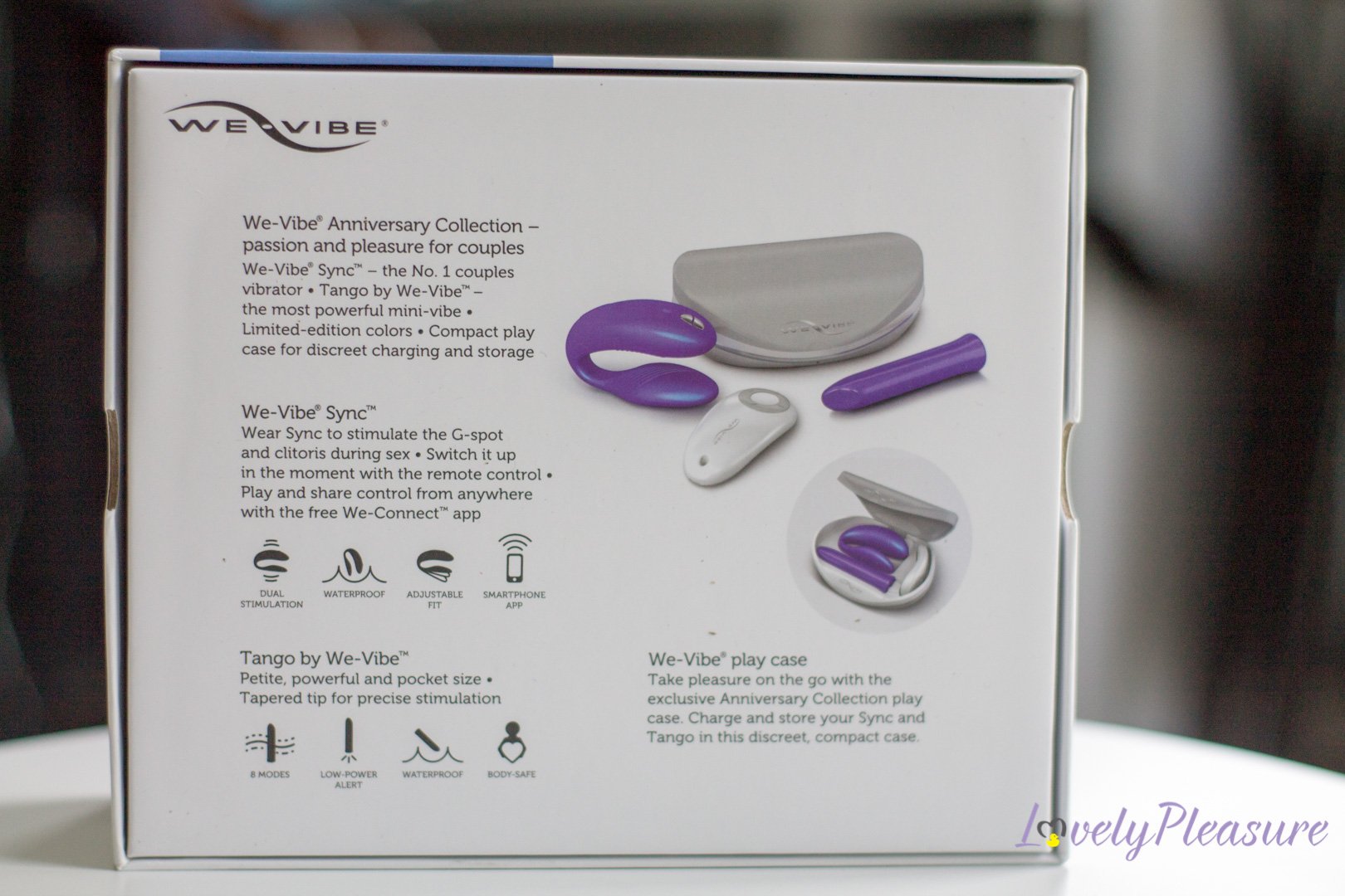 Face arrière du packaging We-Vibe