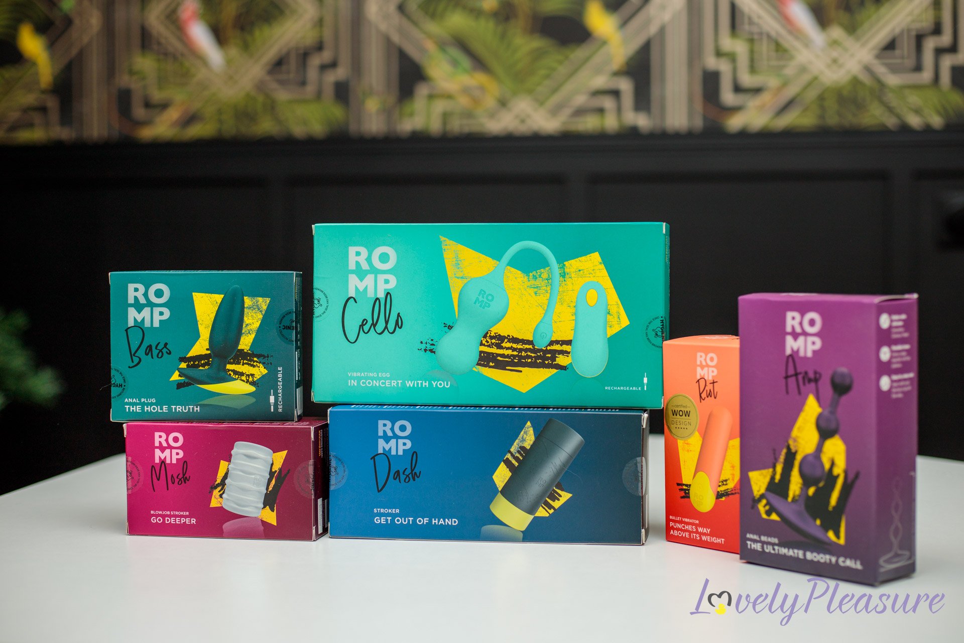 Image à la une des nouveaux sextoys de la marque Romp - Kit presse