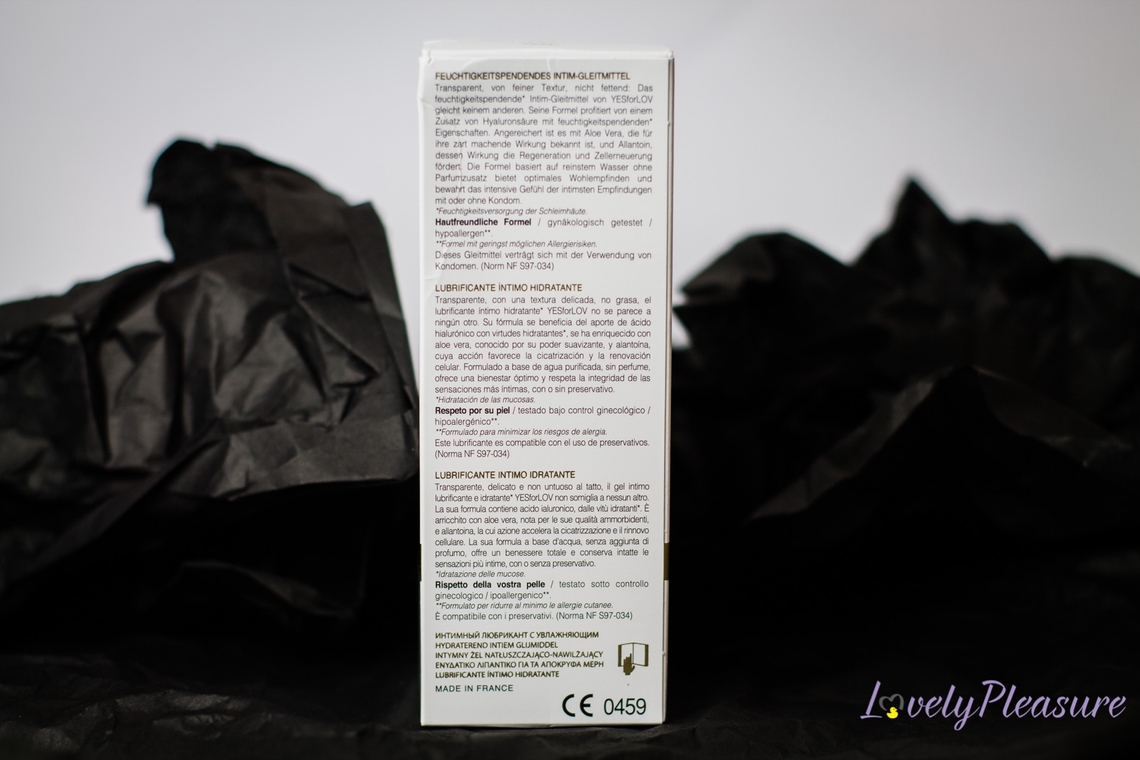 Photo emballage du lubrifiant mixte yesforlov