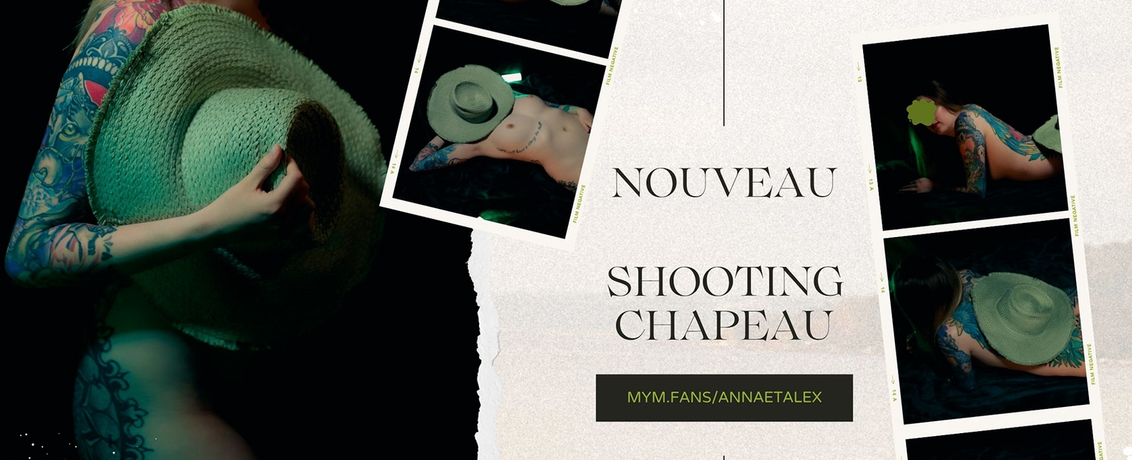 Shooting Chapeau 🌿 : sensualité et mystère autour d’un chapeau de paille